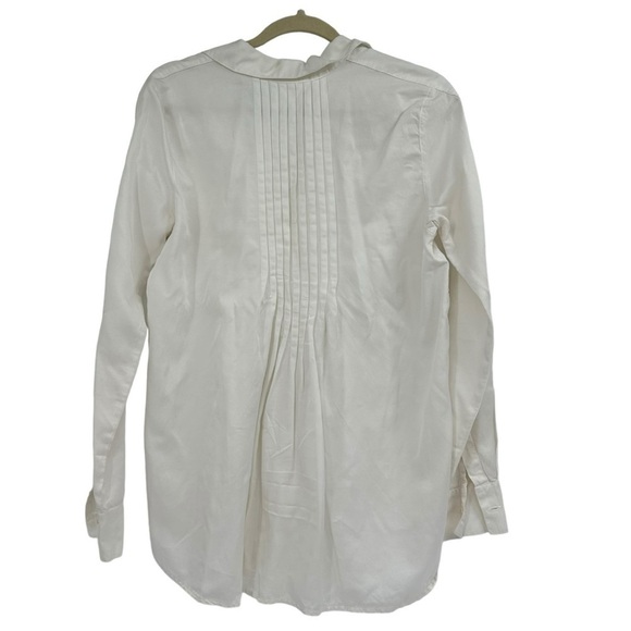 CP Shades White Cotton and Silk Blend Button Up Size Small Coastal Beach - Picture 2 of 7